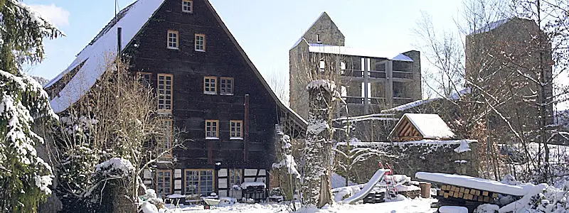 Das Geburtshaus im Winter